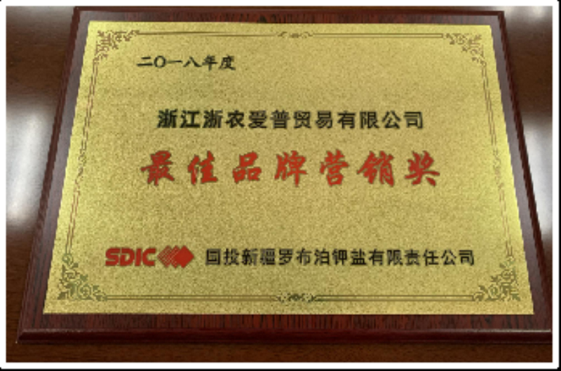 2018國投羅鉀最佳品牌營銷獎